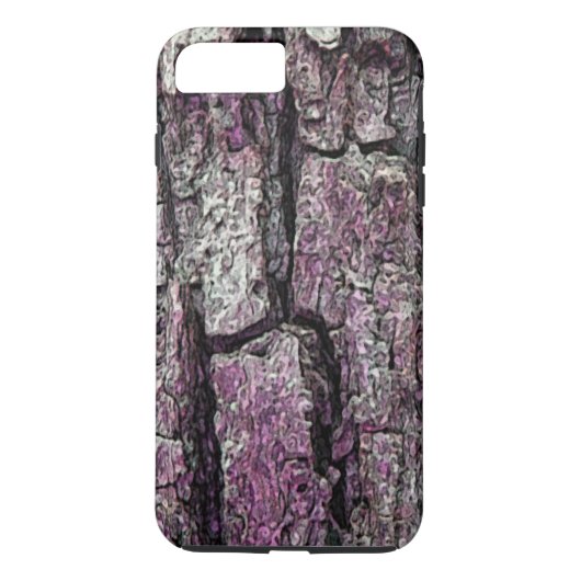 Natuur Old Pine Bark Photo Paars Case-Mate iPhone Case (Achterkant)