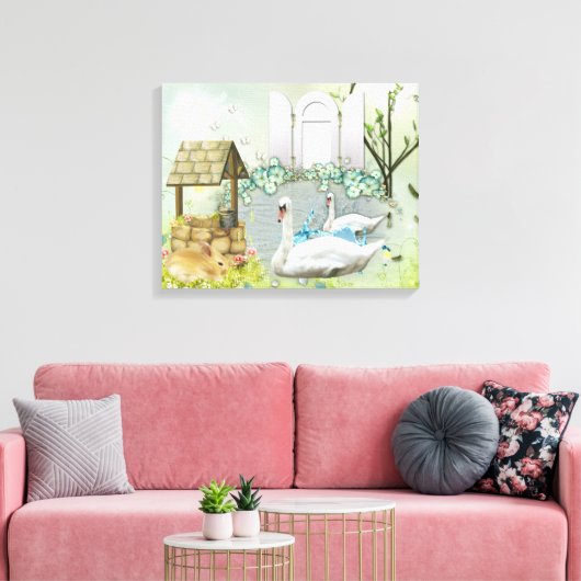 Natuur omgepakt Canvas (Insitu (Woonkamer))