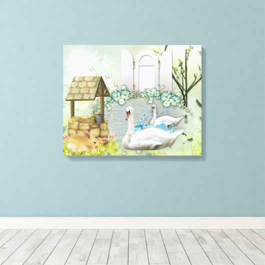 Natuur omgepakt Canvas (Insitu (Houten vloer))