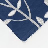 Natuur omhelst Navy White Fleece Deken (Hoek)