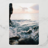 Natuur onderwater Folie Folie Uitnodiging (Achterkant)