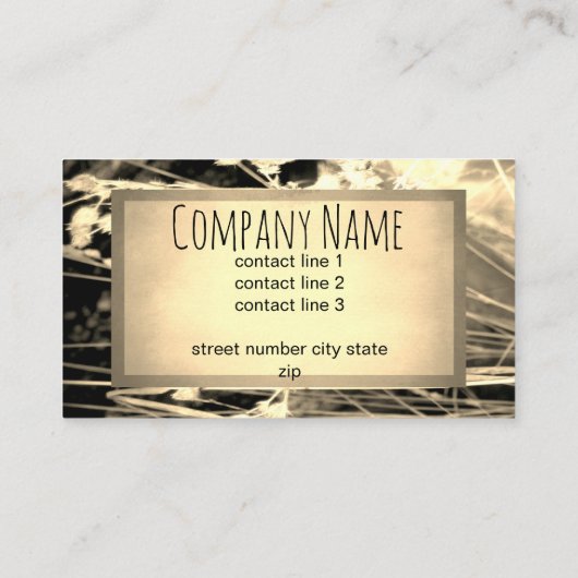 natuur ontwerp aangepast visitekaartje dubbelzijdi (Achterkant)