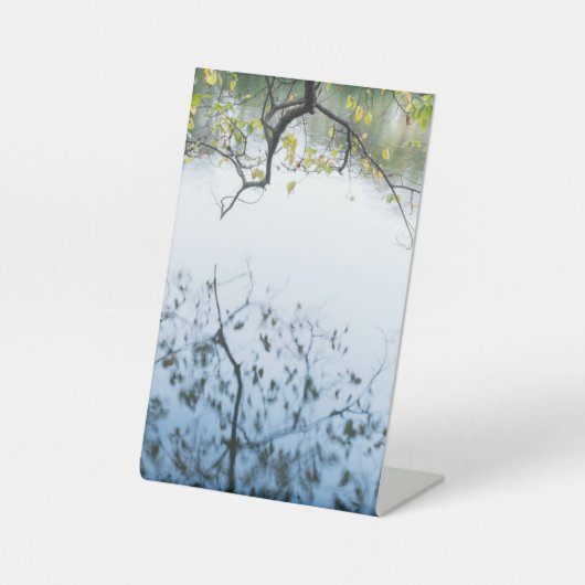 NATUUR-ONTWERP RECLAMEBORD MET VOETSTUK (Voorkant)