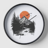 Natuur ontwerp wandklok (Voorkant)