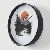 Natuur ontwerp wandklok (Hoek)