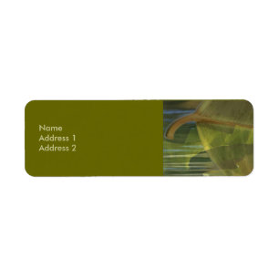 Natuur op het balansetiket etiket