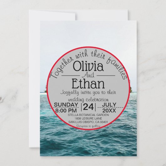 natuur op het eiland Weddenschap Kaart (Voorkant)