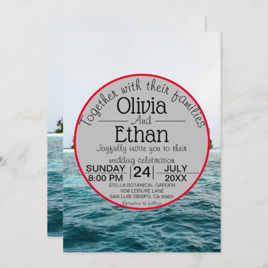 natuur op het eiland Weddenschap Kaart (Voorkant / Achterkant)