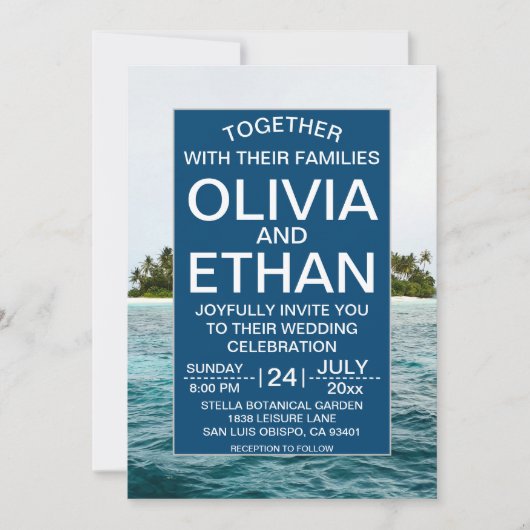 natuur op het eiland Weddenschap Kaart (Voorkant)