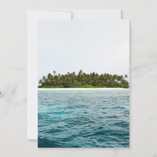 natuur op het eiland Weddenschap Kaart (Achterkant)