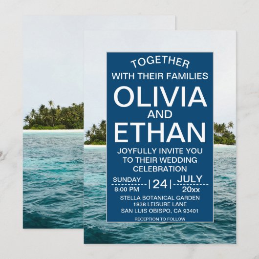 natuur op het eiland Weddenschap Kaart (Voorkant / Achterkant)