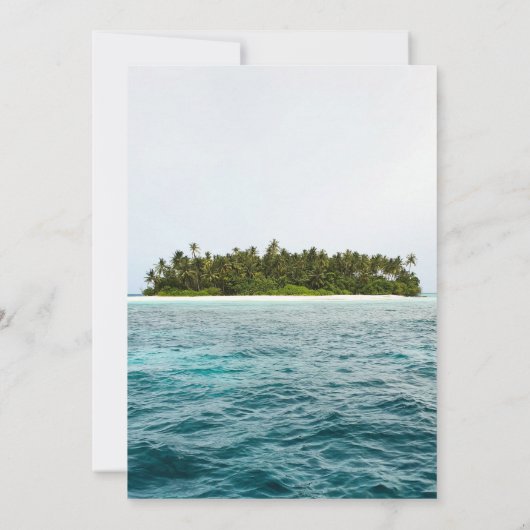 natuur op het eiland Weddenschap Kaart (Achterkant)