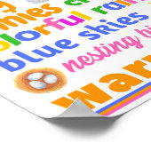 Natuur op voorjaars poster (Hoek)