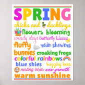 Natuur op voorjaars poster (Voorkant)