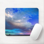 Natuur op zijn best, zonsondergang. Mousepad Muismat (Met muis)