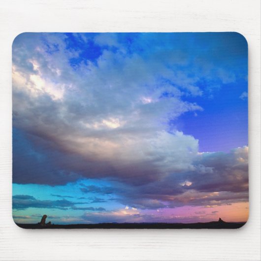 Natuur op zijn best, zonsondergang. Mousepad Muismat (Voorkant)