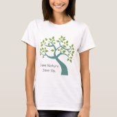 Natuur opslaan ons T-shirt Boom opslaan (Voorkant)