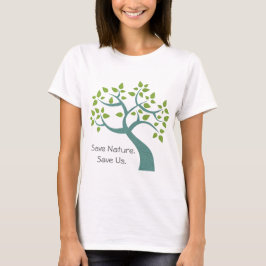 Natuur opslaan ons T-shirt Boom opslaan