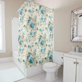 Natuur Opvallende bloemen decoratief Douchegordijn