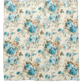 Natuur Opvallende bloemen decoratief Douchegordijn (Voorkant)