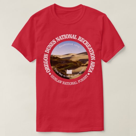 Natuur Oregon Dunes Hiking Mountain T-shirt (Design voorkant)