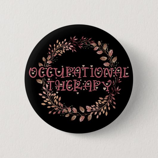 Natuur OTA Therapist bij oefening verlaten beroep Ronde Button 5,7 Cm (Voorkant)