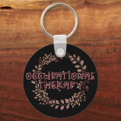 Natuur OTA Therapist bij oefening verlaten beroep Sleutelhanger (Voorkant)