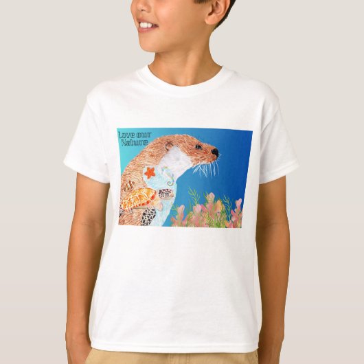 Natuur Otter T-shirt (Voorkant)