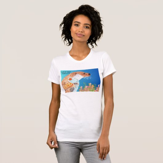 Natuur Otter T-shirt (Voorkant volledig)