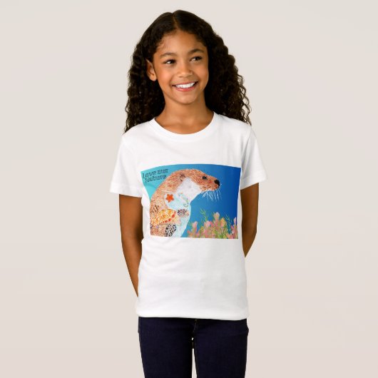 Natuur Otter T-shirt (Voorkant volledig)