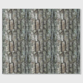 Natuur oude pijnschors cadeaupapier (Vlak)
