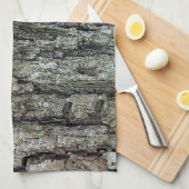 Natuur oude pijnschors theedoek (Quarter Fold)