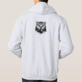 Natuur Outdoor Grey Real Dads PERSONALISEREN Hoodie (Achterkant)