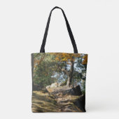 Natuur over het Vreedzame Bospad Tote Bag (Achterkant)