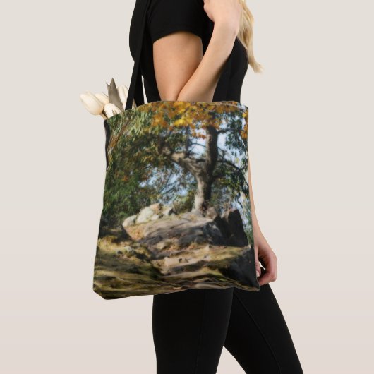 Natuur over het Vreedzame Bospad Tote Bag (Dichtbij)