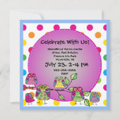 Natuur Owl Birthday Gepersonaliseerd uitnodigingen (Achterkant)