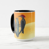 Natuur Paar Wild WoodPeckers Mok (Voorkant links)