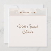 Natuur Paarden bruiloft op maat Bedankkaart (Voorkant)