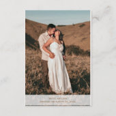 Natuur Paarden Foto bruiloft QR CD behuizing Kaart (Achterkant)