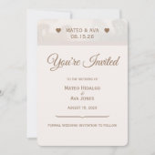 Natuur Paarden Foto Huwelijk Custom Kaart (Voorkant)