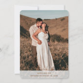 Natuur Paarden Foto Huwelijk Custom Save The Date (Achterkant)