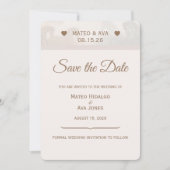 Natuur Paarden Foto Huwelijk Custom Save The Date (Voorkant)