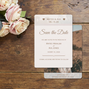 Natuur Paarden Foto Huwelijk Custom Save The Date