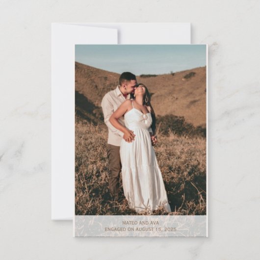 Natuur Paarden Fotobruiloft RSVP Response Kaart (Achterkant)