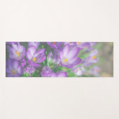 Natuur Paarse Crocus Flowers Yogamat (Voorkant (horizontaal))
