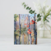 Natuur Pad Kardinaal Briefkaart (Staand voorkant)