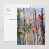 Natuur Pad Kardinaal Briefkaart (Voorkant / Achterkant)