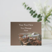 Natuur paddenstoel briefkaart (Staand voorkant)