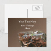 Natuur paddenstoel briefkaart (Voorkant / Achterkant)