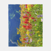 Natuur - Paintborstel - Wilde bergbloemen Fleece Deken (Voorkant)